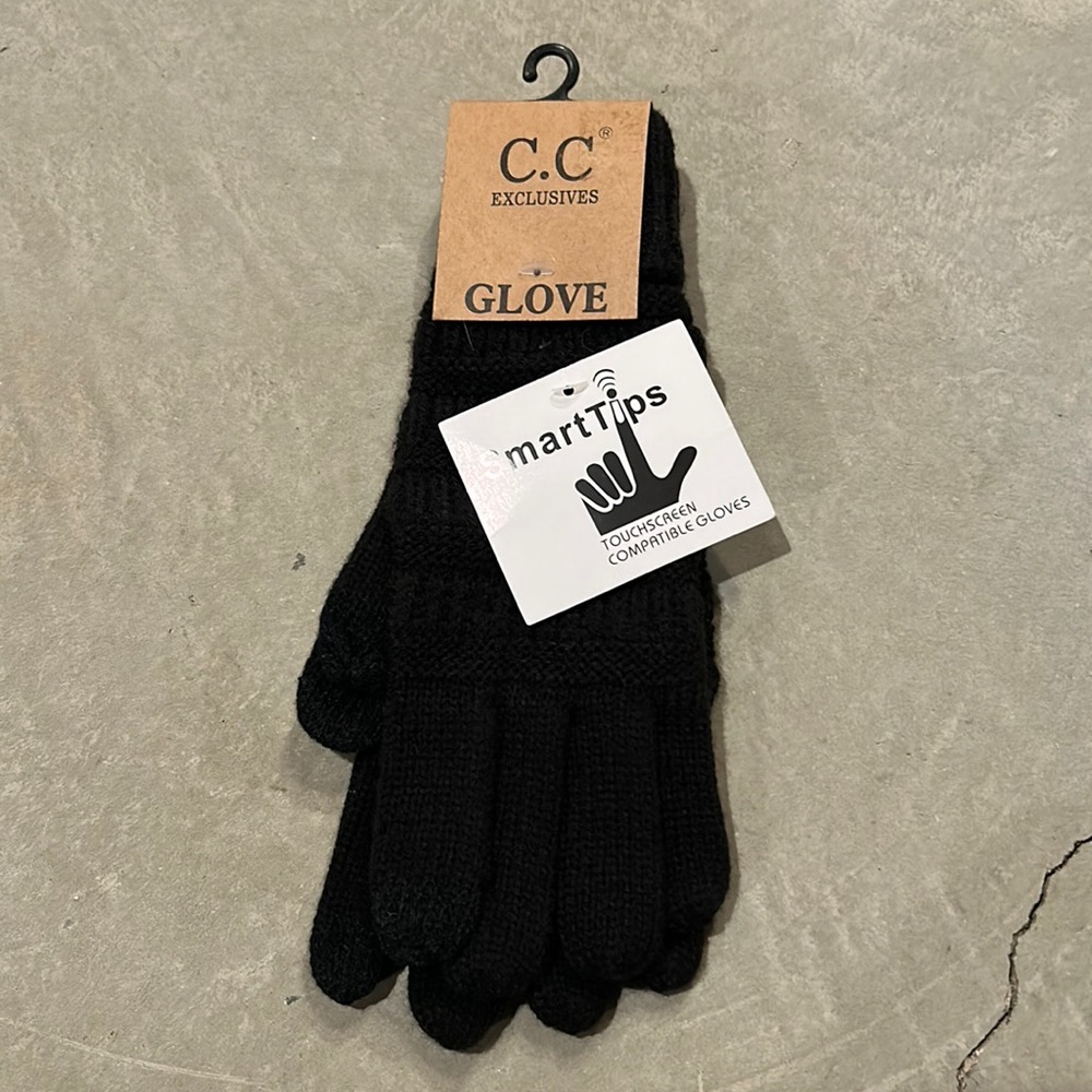 New Women’s Black C.C Gloves